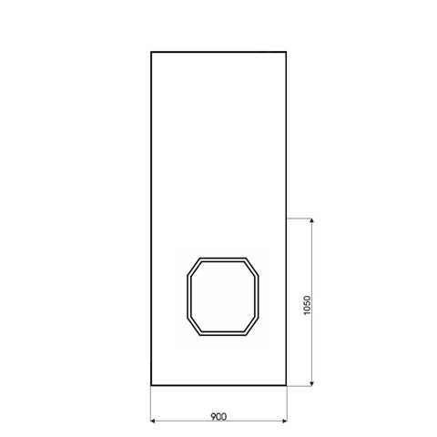 Technische Zeichnung Haustür DVB-02
