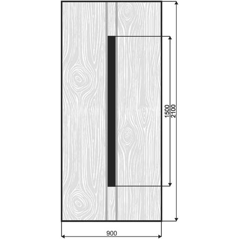 Technische Zeichnung Haustür DV-716