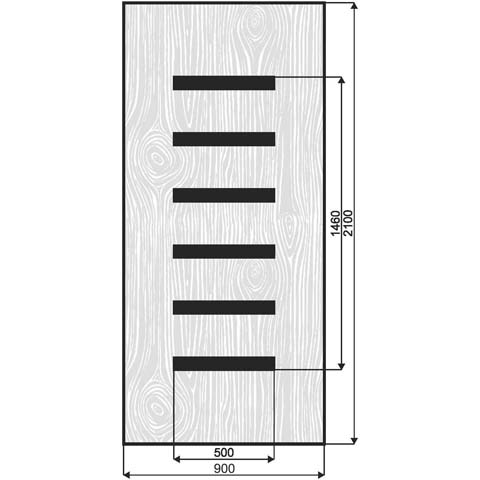 Technische Zeichnung Haustür DV-734
