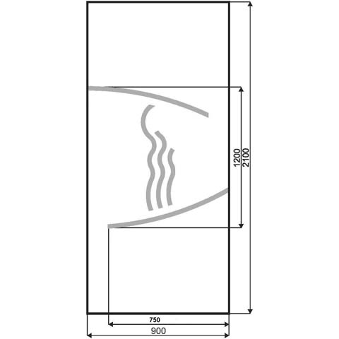 Technische Zeichnung Haustür DV-741