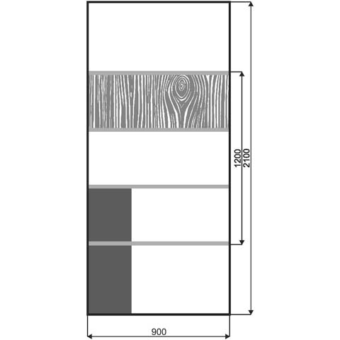 Technische Zeichnung Haustür DVI-777D