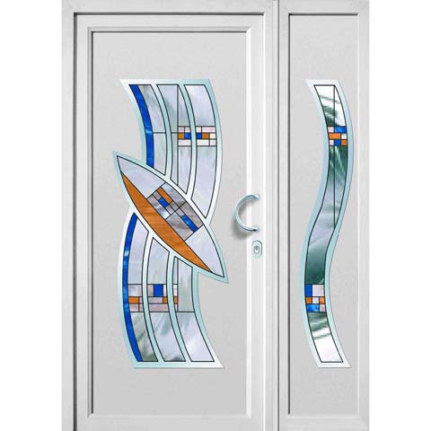 Haustür DV-215-GL215V2-BK-20