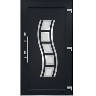 DRUTEX Haustür Anthrazit - Modell Augsburg