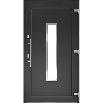 DRUTEX Haustür Anthrazit - Modell Bielefeld