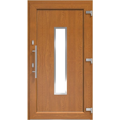 DRUTEX Haustür Golden Oak - Modell Bielefeld