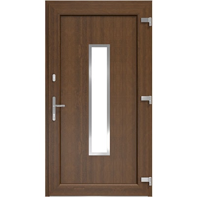 DRUTEX Haustür Nussbaum - Modell Bielefeld