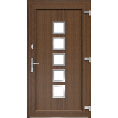 DRUTEX Haustür Nussbaum - Modell Bochum