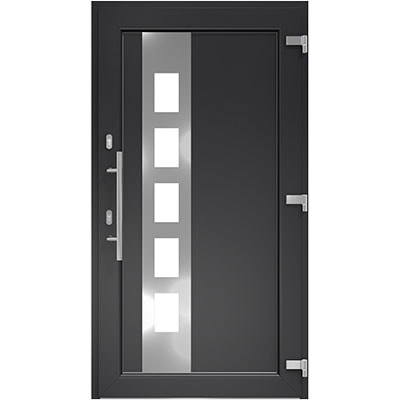 DRUTEX Haustür Anthrazit - Modell Bonn