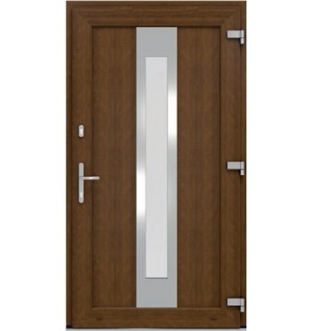 DRUTEX Haustür Nussbaum - Modell Karlsruhe