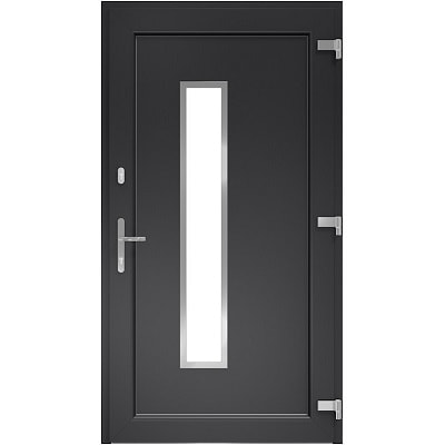 DRUTEX Haustür Anthrazit - Modell Leipzig