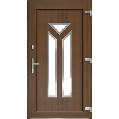 DRUTEX Haustür Nussbaum - Modell Münster