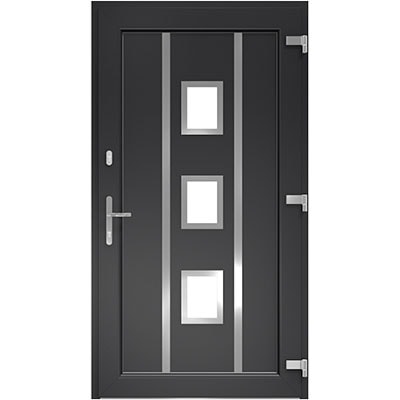 DRUTEX Haustür Anthrazit - Modell Nürnberg