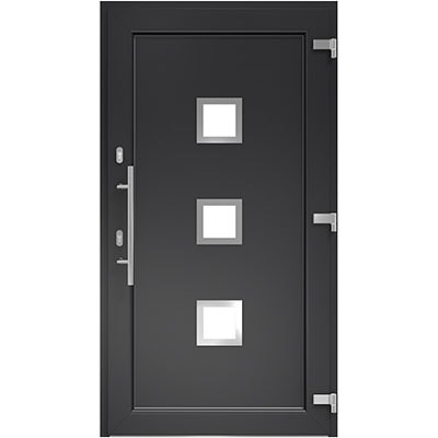 DRUTEX Haustür Anthrazit - Modell Wuppertal