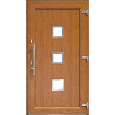 DRUTEX Haustür Golden Oak - Modell Wuppertal