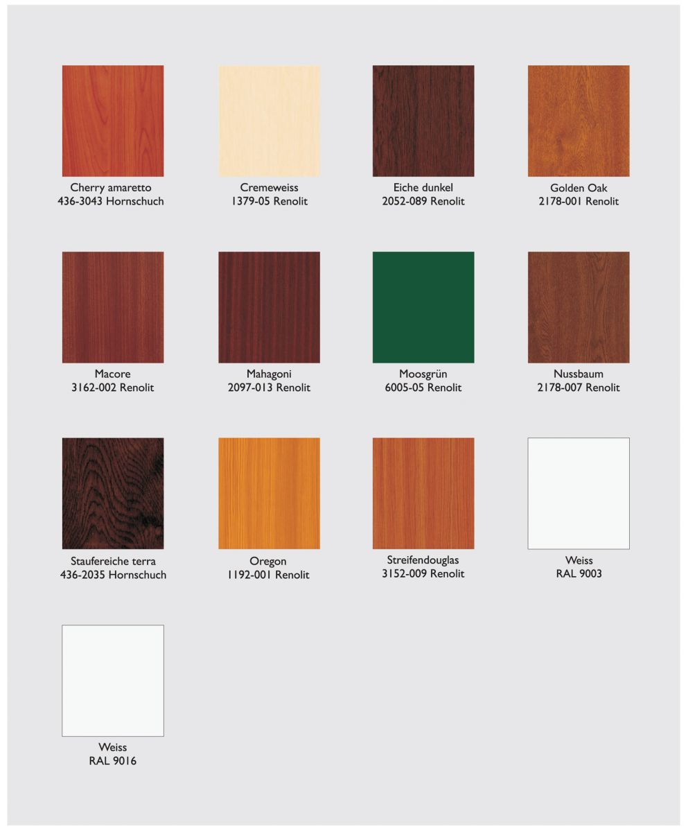 Haustürfarben PVC Türfüllungen