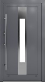 Alu Haustür Modell 11 mit Einsatzfüllung in Anthrazit