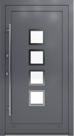 Alu Haustür Modell 16 mit Einsatzfüllung in Anthrazit