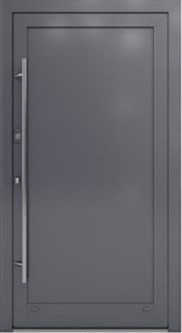 Alu Haustür Modell 15 mit Einsatzfüllung in Anthrazit