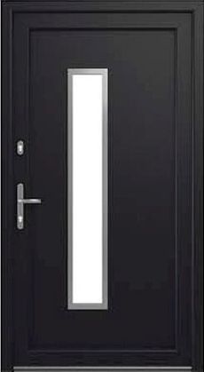 DRUTEX Haustür Modell 1 - Leipzig in Anthrazit