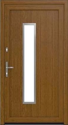 DRUTEX Haustür Leipzig in Eiche Hell