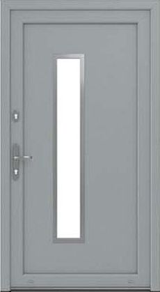 DRUTEX Haustür Modell 1 - Leipzig in Grau