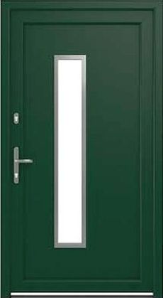 DRUTEX Haustür Leipzig in Moosgrün