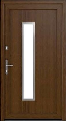 DRUTEX Haustür Leipzig in Nussbaum