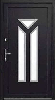 Drutex Haustür Modell 10 - Münster in Anthrazit