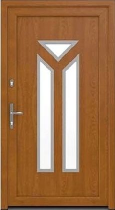 Drutex Haustür Modell 10 - Münster in Golden Oak