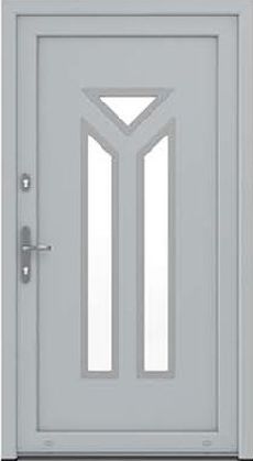 Drutex Haustür Münster in Silber