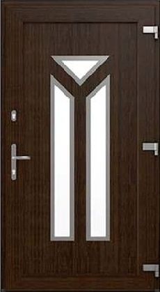 Drutex Haustür Münster in Eiche Dunkel