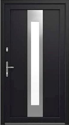 Drutex Haustür Modell 11 - Karlsruhe in Anthrazit