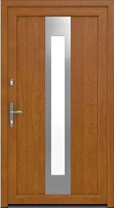 DRUTEX Haustür Modell 11 - Karlsruhe in Golden Oak