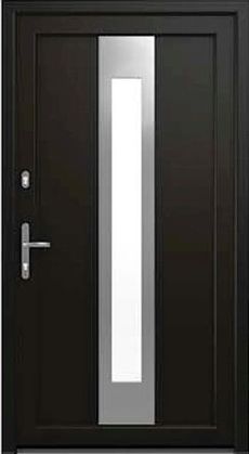 DRUTEX Haustür Karlsruhe in Schwarz Light Black