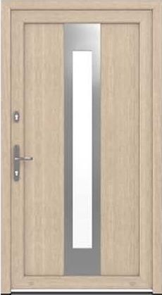 DRUTEX Haustür Karlsruhe in Sheffield Oak Light