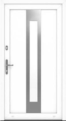 Drutex Haustür Modell 11 - Karlsruhe in Weiß