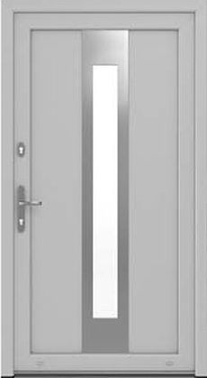 DRUTEX Haustür Karlsruhe in Silber