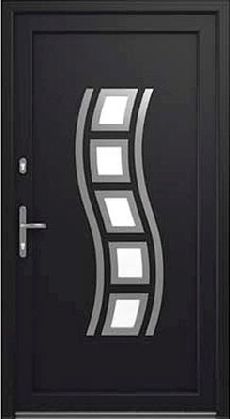 Drutex Haustür Modell 13 - Augsburg in Anthrazit