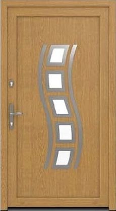 DRUTEX Haustür Augsburg in Eiche Natur