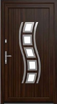 DRUTEX Haustür Augsburg in Mahagoni