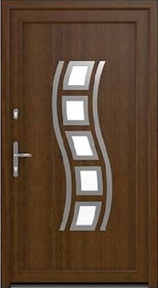 DRUTEX Haustür Augsburg in Nussbaum