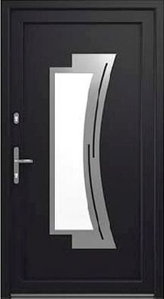 Drutex Haustür Modell 14 - Wiesbaden in Anthrazit