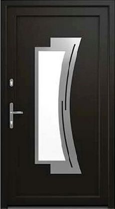 DRUTEX Haustür Wiesbaden in Schwarz Light Black