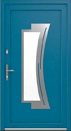 DRUTEX Haustür Modell 14 - Wiesbaden in Brillantblau