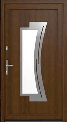 DRUTEX Haustür Wiesbaden in Nussbaum