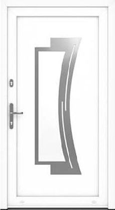 DRUTEX Haustür Modell 14 - Wiesbaden in Weiß