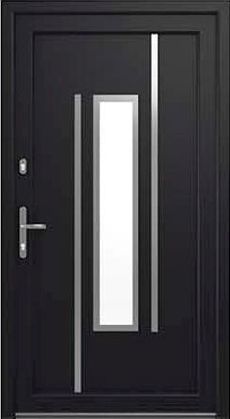 Drutex Haustür Modell 2 - Dresden in Anthrazit