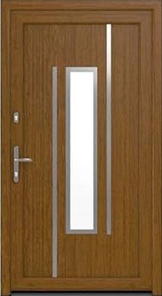 DRUTEX Haustür Dresden in Eiche Hell