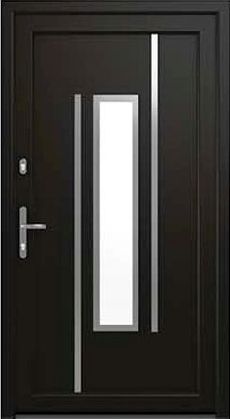 DRUTEX Haustür Dresden in Schwarz Light Black