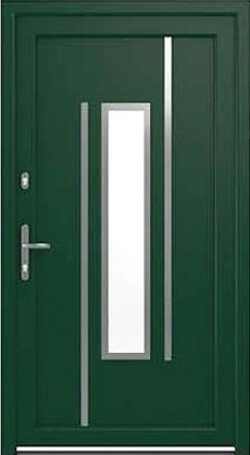 DRUTEX Haustür Dresden in Moosgrün